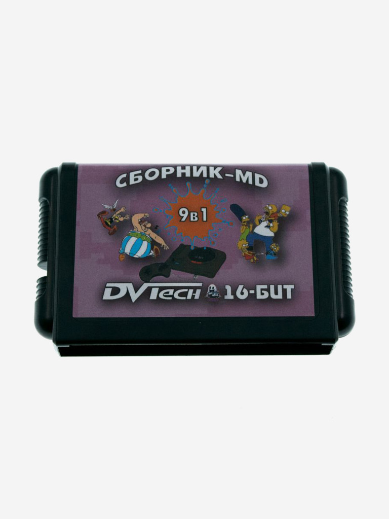Картридж игровой DVTech 9 игр (на русском) 16bit