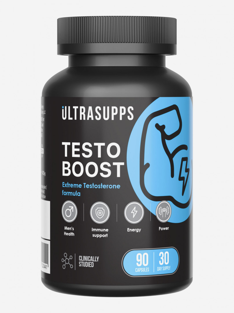 фото Бустер тестостерона ultrasupps, 90 шт, черный