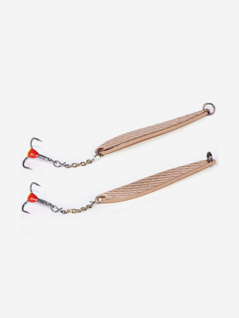 Блесна вертикальная зимняя Lucky John DIAMOND BLADE с цепочкой и тройником 61мм C блистер