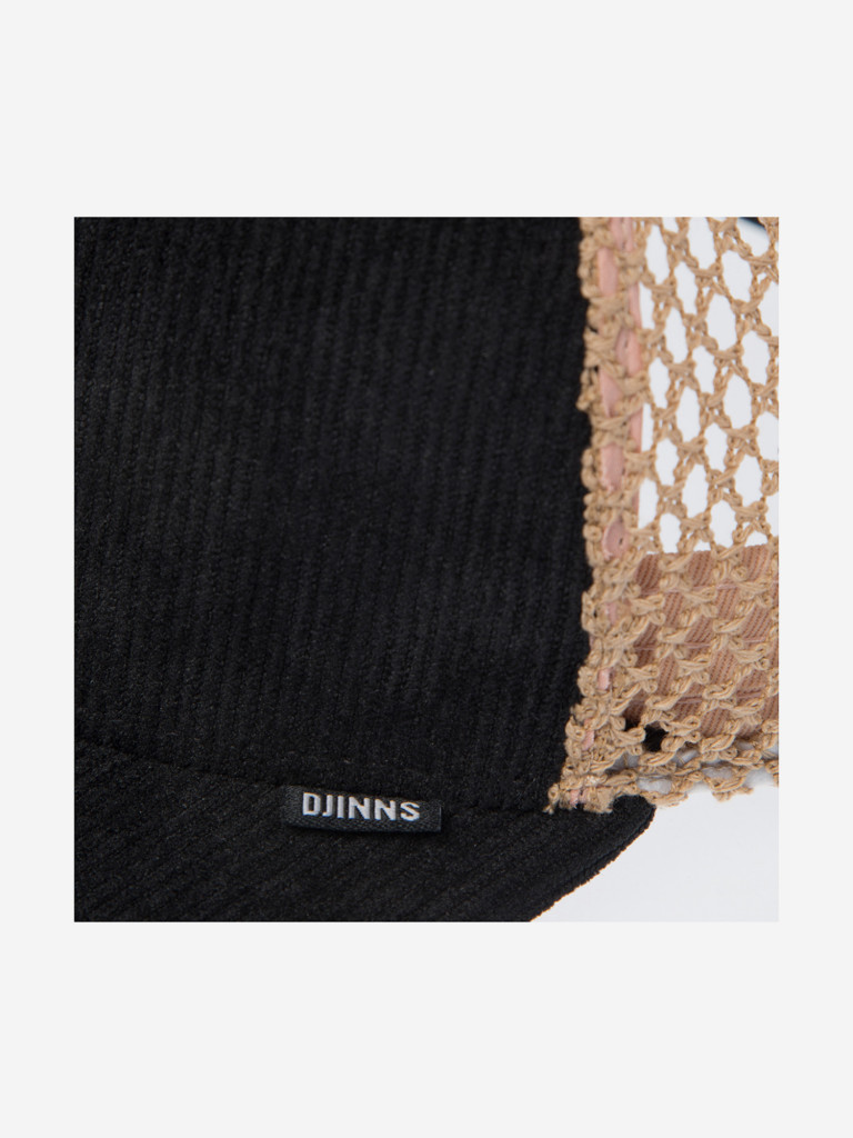 Бейсболка с сеточкой DJINNS HFT Casual Cord and Mesh (черный)