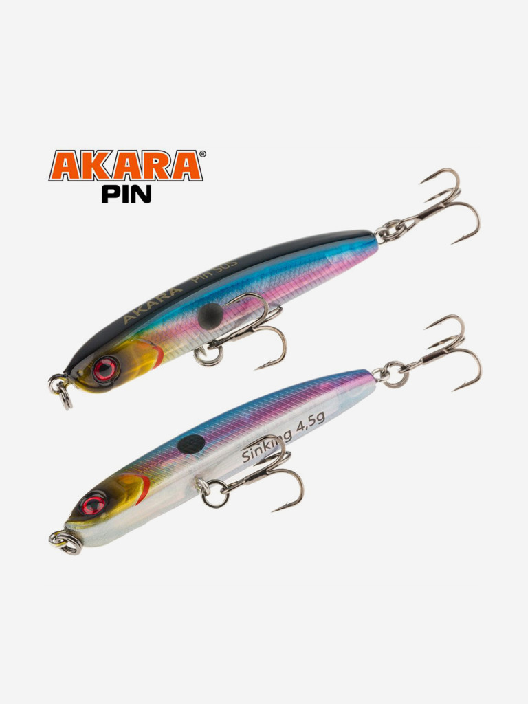 Воблер Akara Pin 50S стикбейт тонущий на окуня, жереха 4,5гр A-77