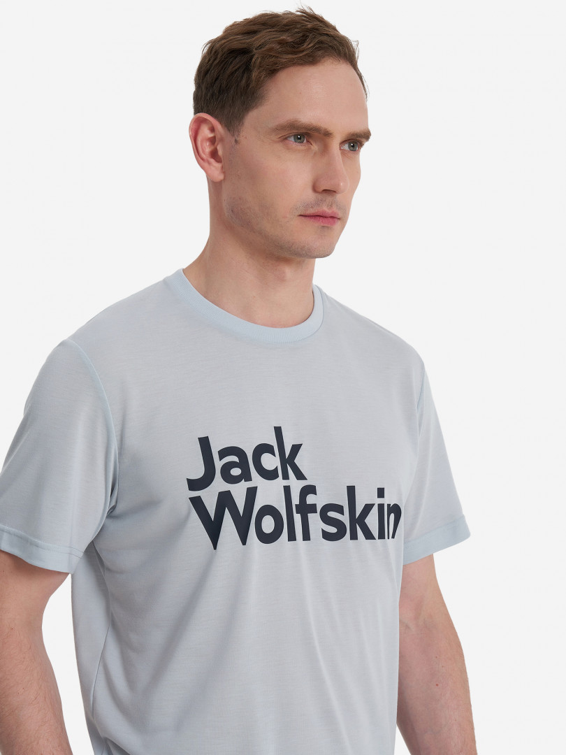 фото Футболка мужская jack wolfskin brand, синий