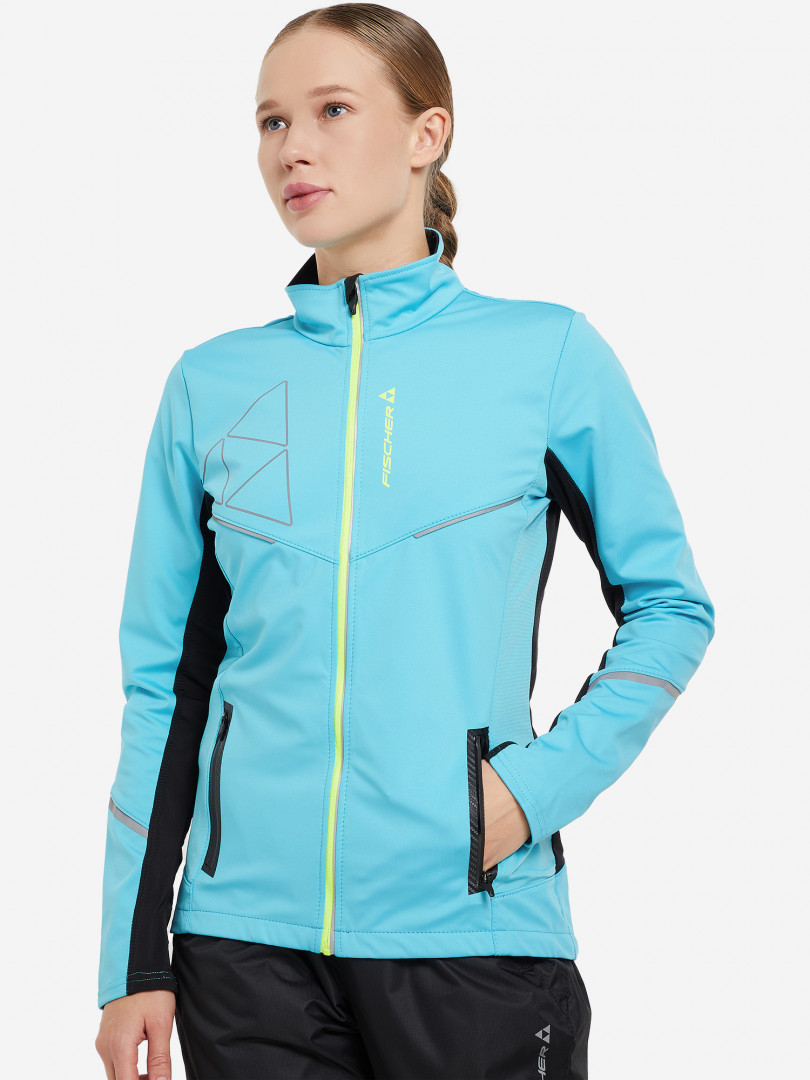 фото Куртка софтшелл женская fischer softshell light, голубой