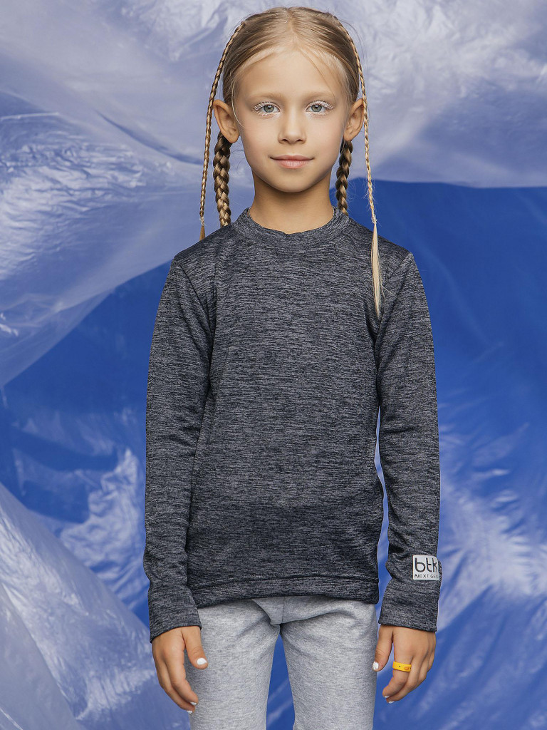 Термобелье верх для девочек batik темно-серый