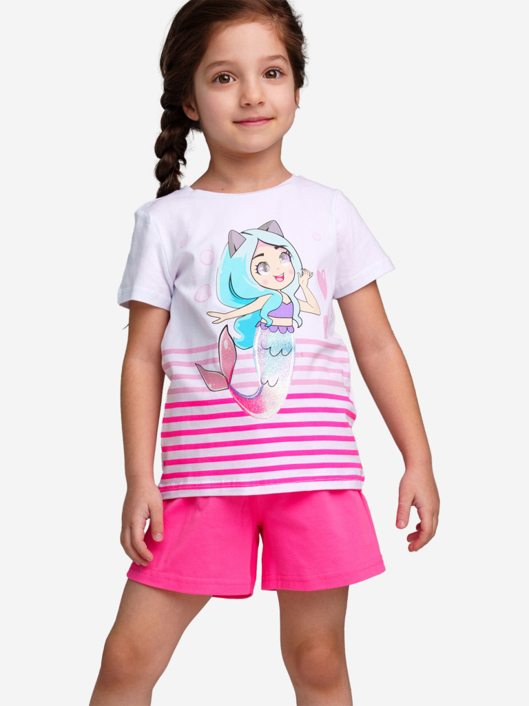Комплект Playtoday для девочки: футболка, шорты