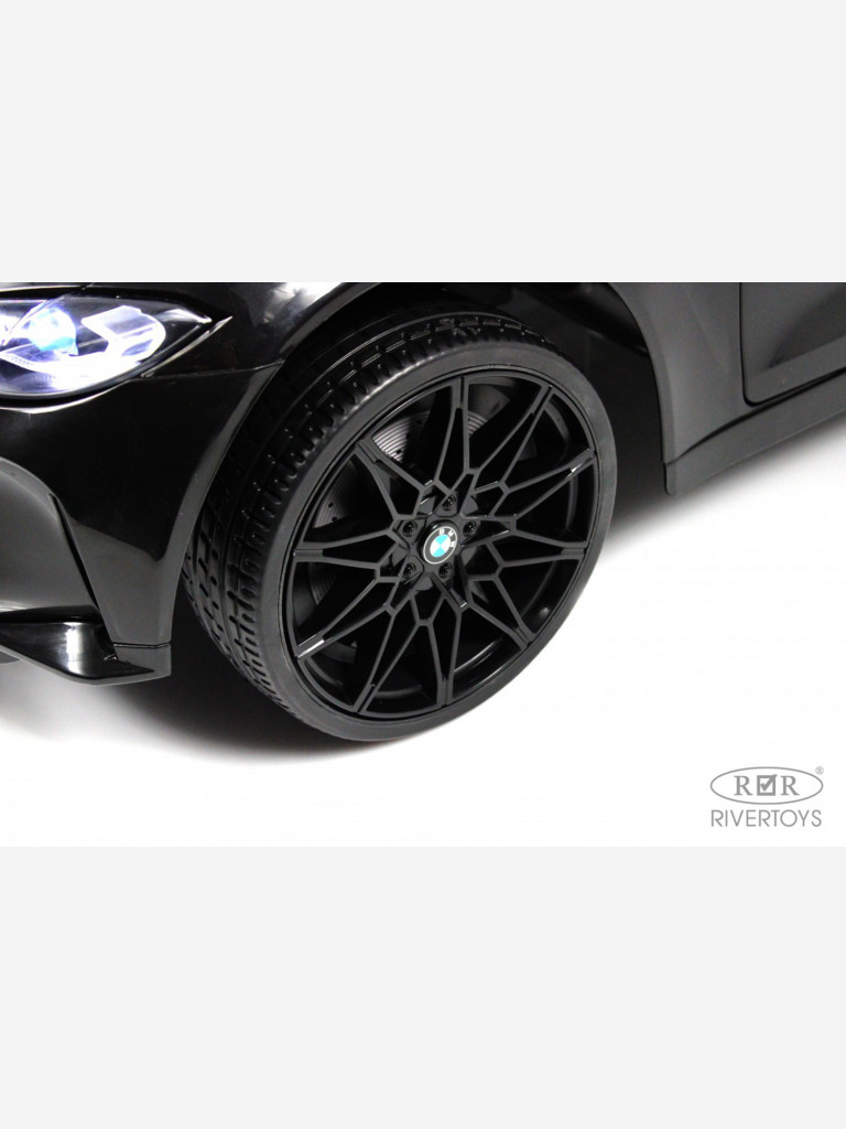 Детский электромобиль RIVERTOYS BMW M4 (A004AA) черный глянец