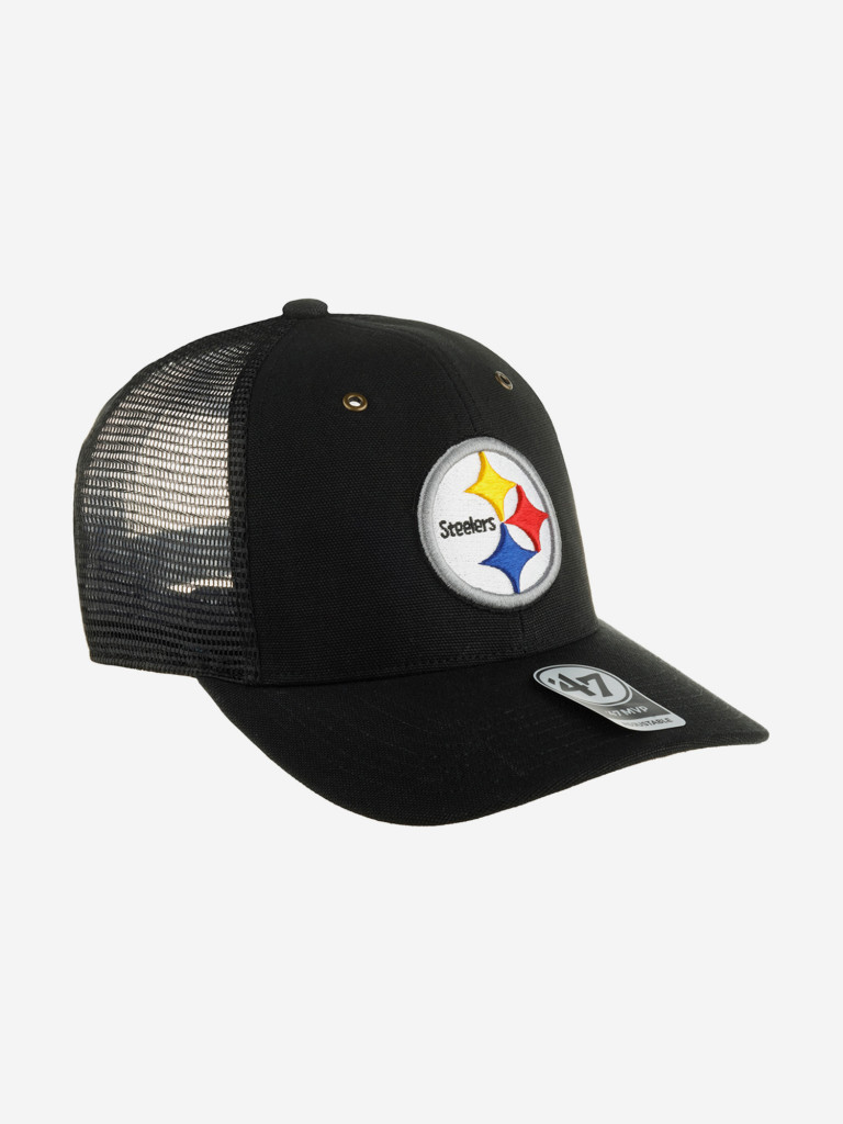 Бейсболка с сеточкой 47 BRAND Carhartt collab Pittsburgh Steelers NFL (черный)