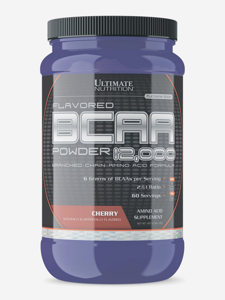 Аминокислоты Ultimate Nutrition BCAA 12000, 457 г, Вишня