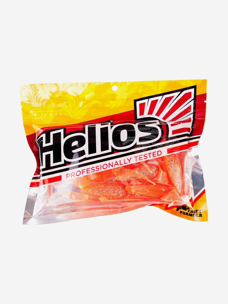 Мягкая приманка лягушка Helios Frog, 2,56" / 6,5 см, Orange & Sparkles, 7 штук (HS-21-022)