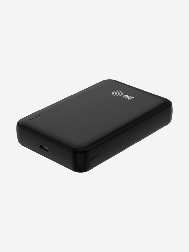 Мобильный аккумулятор Cactus CS-PBFSUA-10000 10000mAh 22.5W 4.5A USB-C беспров.зар. черный