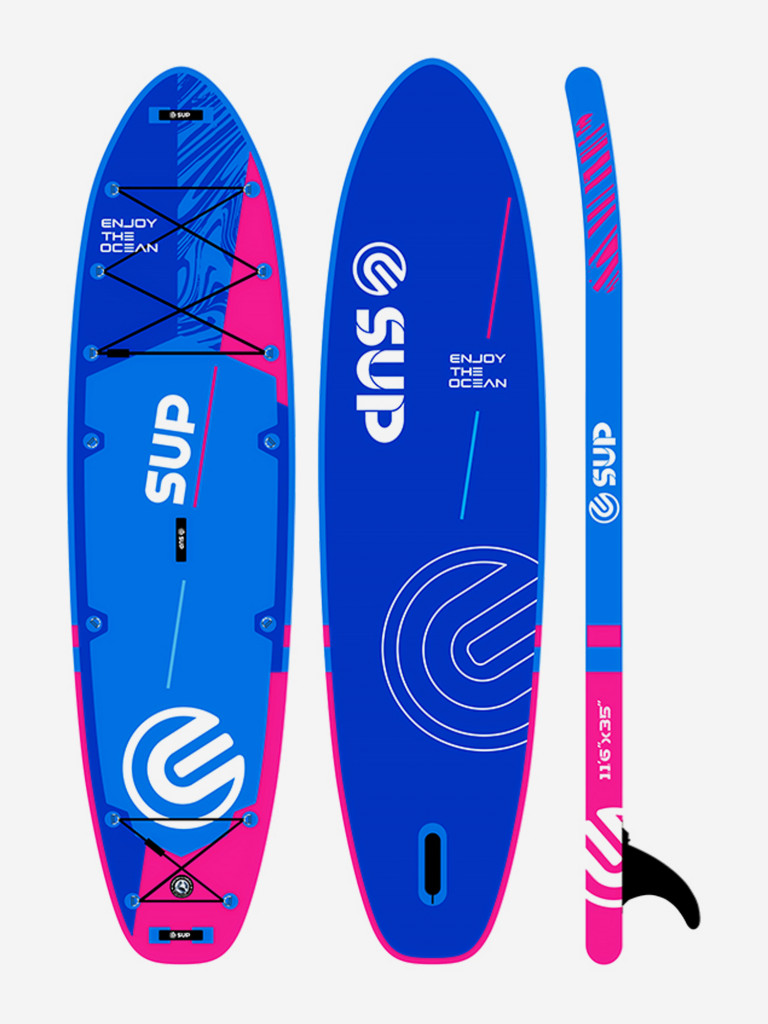 Надувная двухслойная SUP-доска E-SUP DAZZLING BLUE, 11'6" 350*86*15 см, сапборд