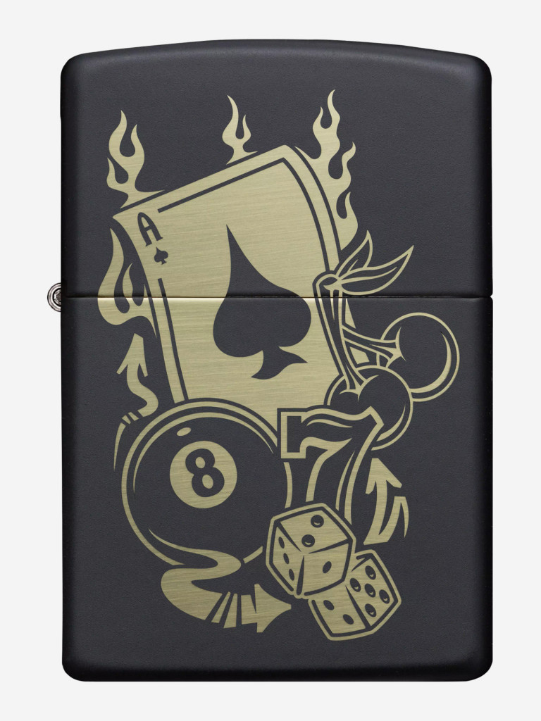 Зажигалка бензиновая ZIPPO 49257 Gambling