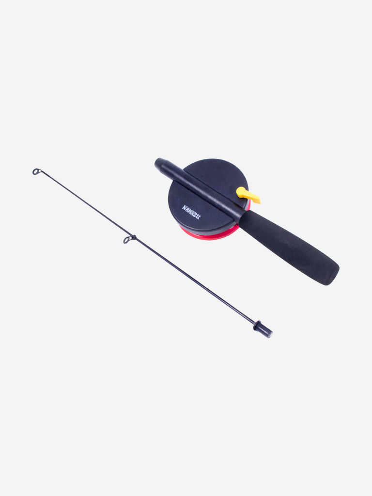 Удочка штекерная зимняя Namazu "Ice Perch Fishing", L=60 см, с катушкой d=90 мм, стеклопластик