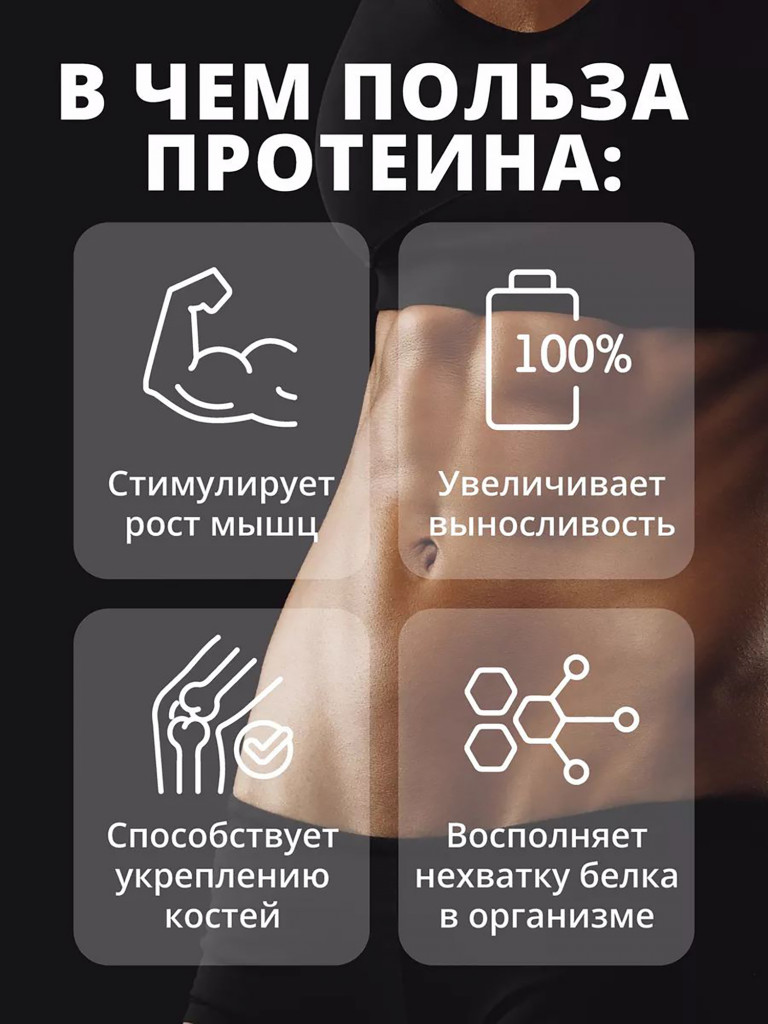 Протеин сывороточный с ВСАА 1WIN вкус ваниль, 30 порций