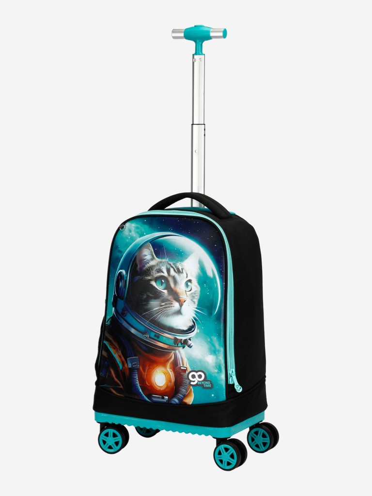 Чемодан детскийBEYOND TIME D05 Кот космонавт черный