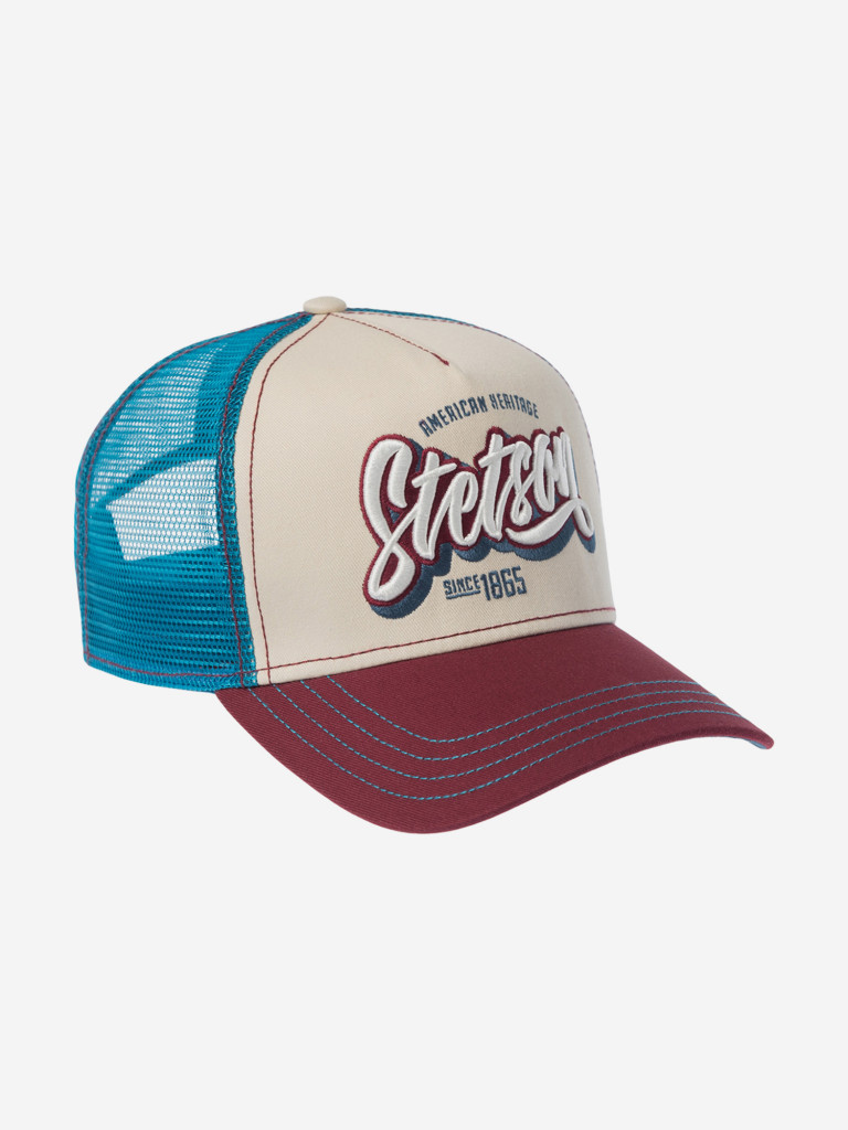 Бейсболка с сеточкой STETSON 7741108 TRUCKER CAP ONE FOR ALL (бежевый)