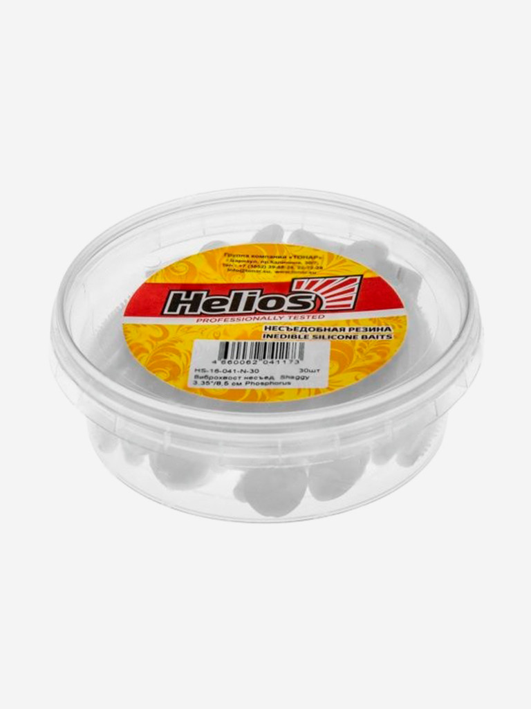 Мягкая приманка Helios Shaggy, 3,35'' / 8,5 см, Phosphorus, 30 шт (HS-16-041-N-30)