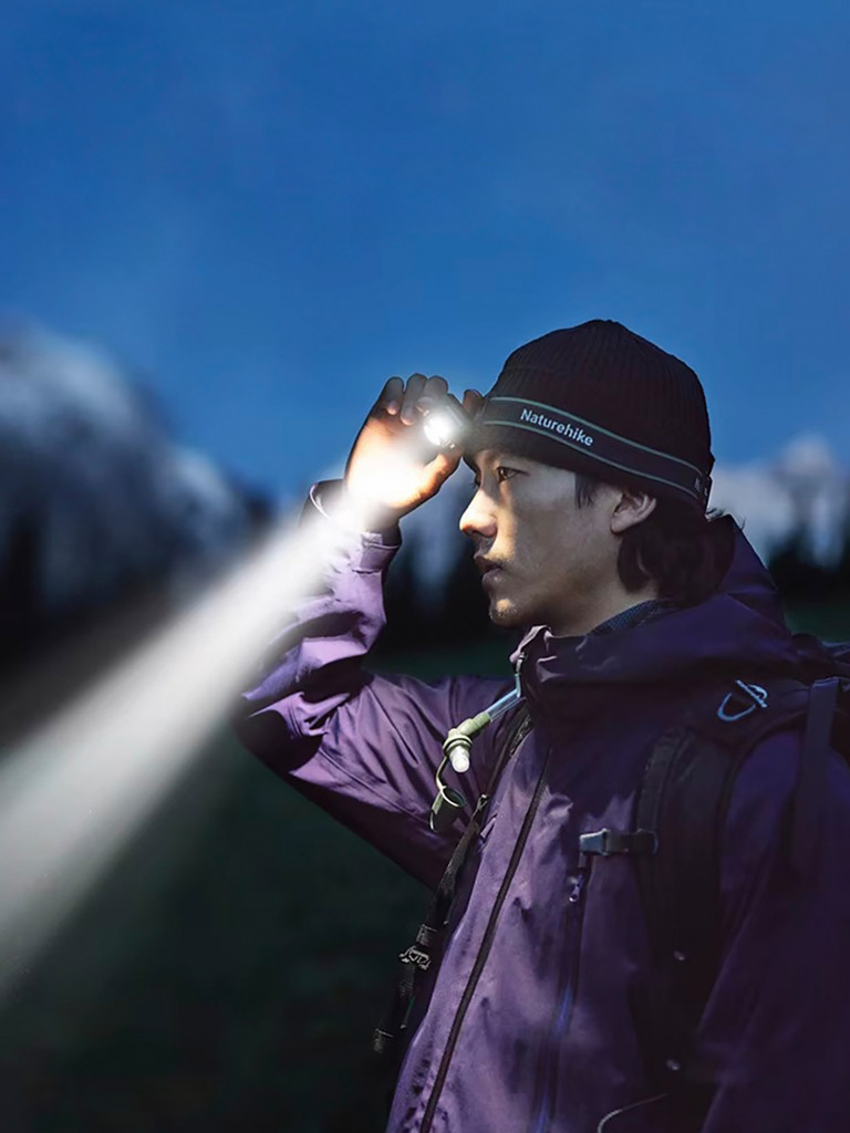 Налобный фонарь Naturehike Star Island Max, 500 lm, IP66, коричневый