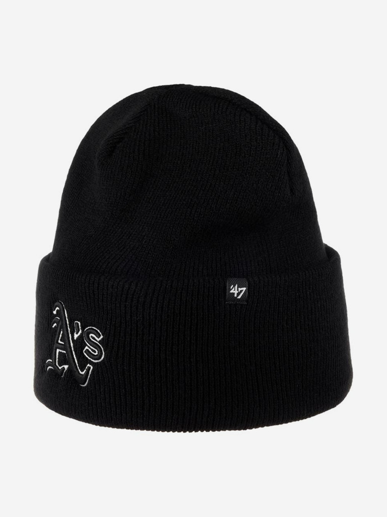 Шапка с отворотом 47 BRAND B-HYMKR18ACE Oakland Athletics MLB (черный)