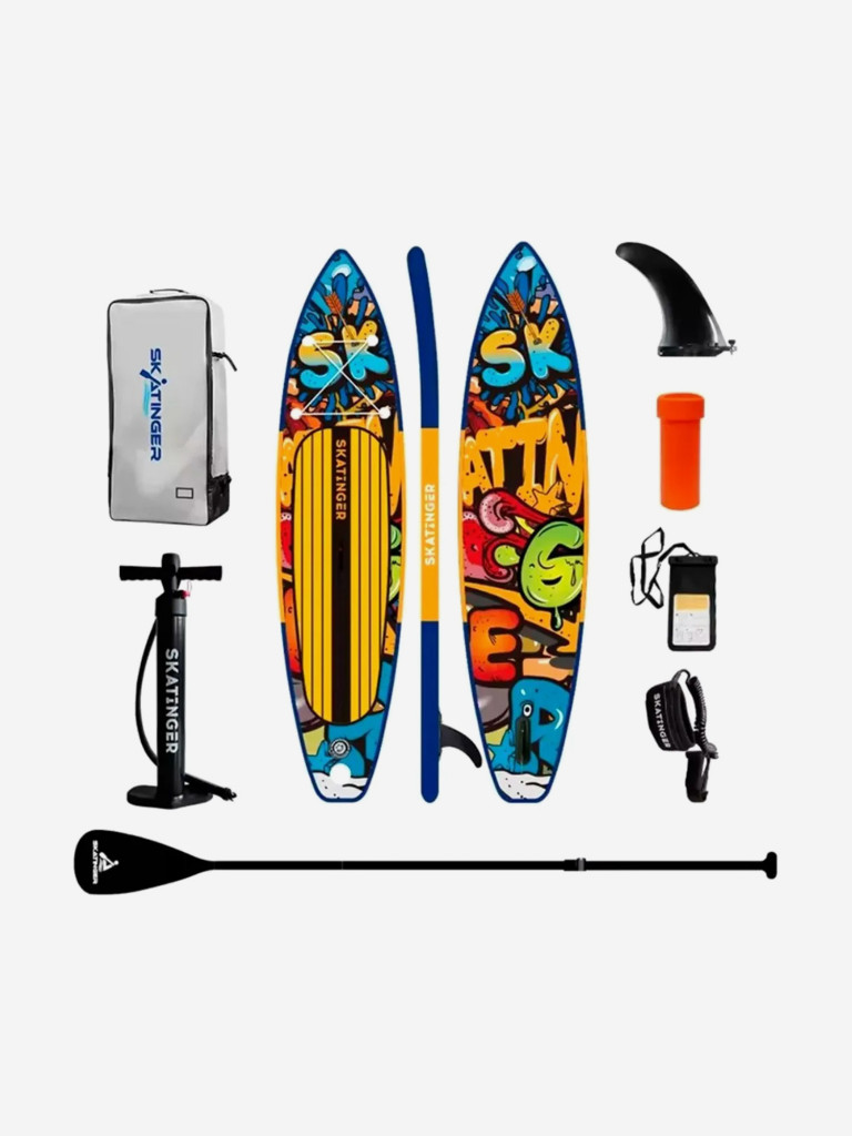 Сапборд надувной Skatinger GRAFFITTY YELLOW