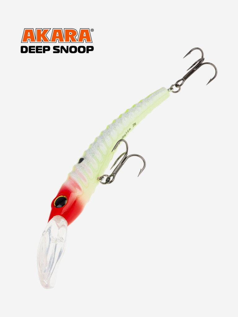 Воблер Akara Deep Snoop 120F минноу плавающий для троллинга на щуку, судака, сома 21гр A302