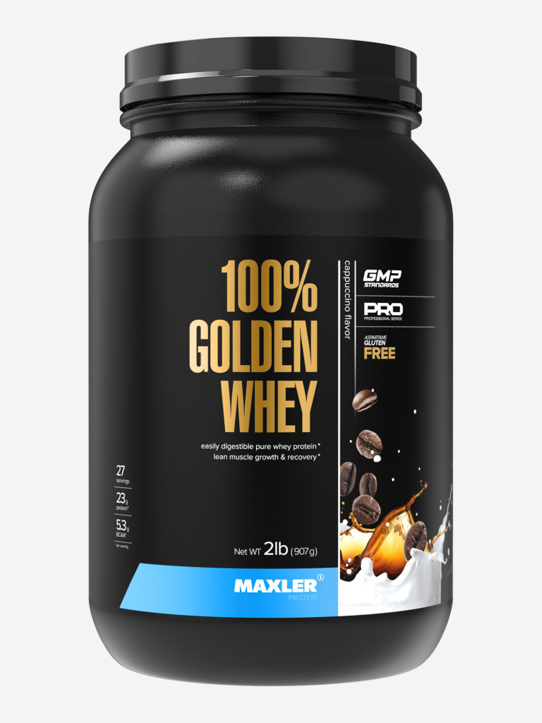Протеин сывороточный Maxler 100% GOLDEN WHEY Pro 2 lb (907 гр.) - Капучино