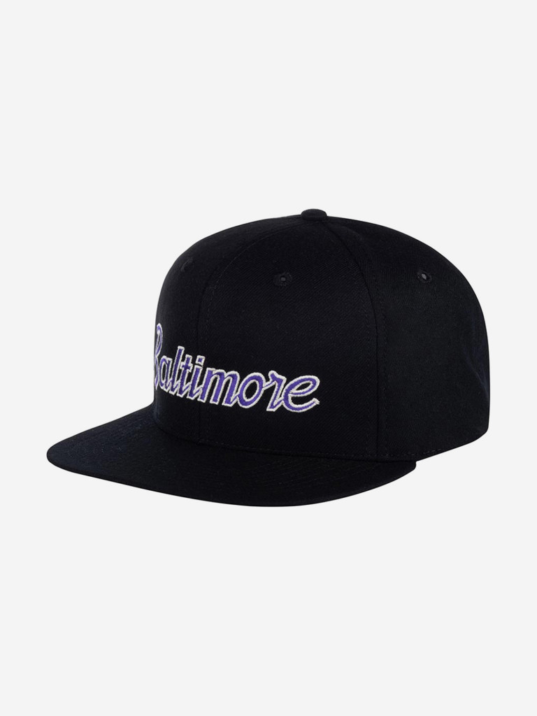 Бейсболка с прямым козырьком HOOD 100-MWL005-MD007-BK Baltimore (черный)