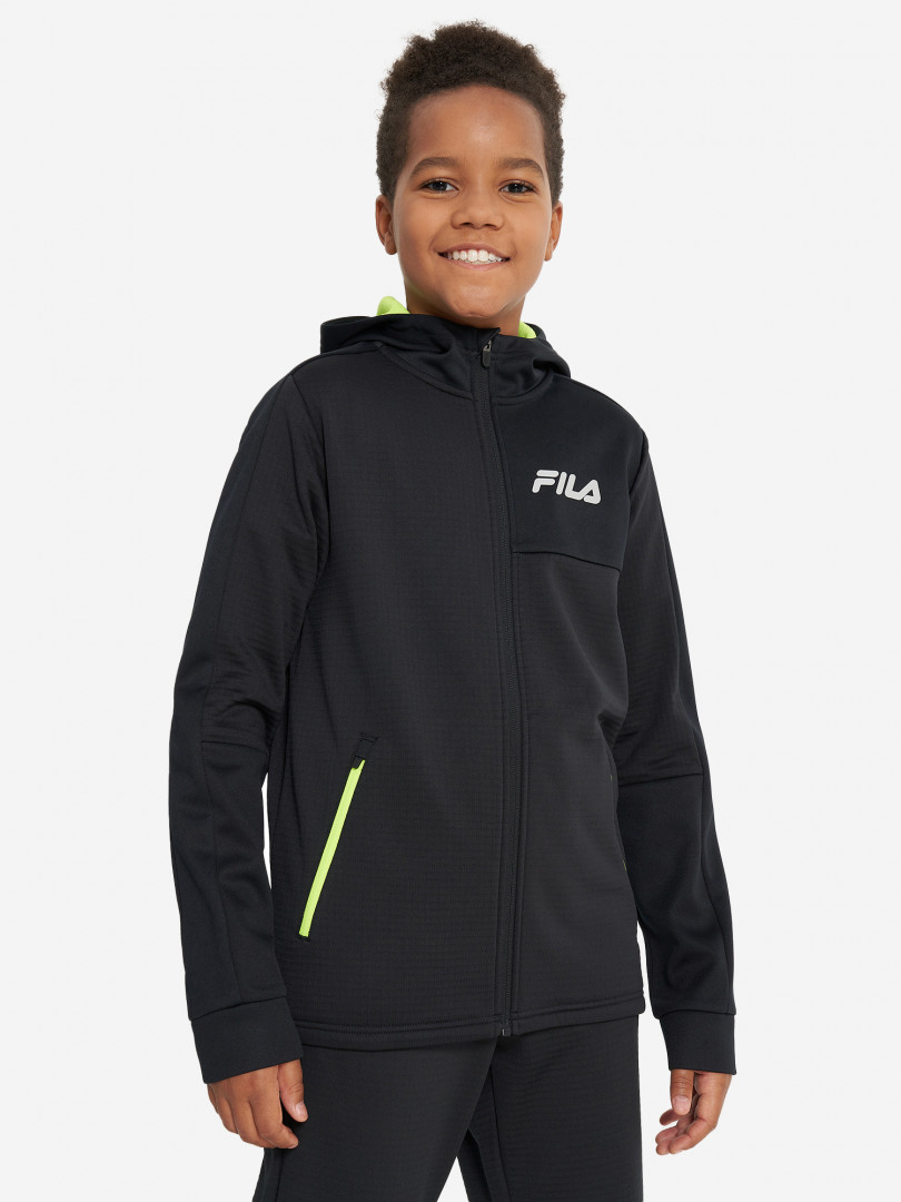 Толстовка для мальчиков FILA 31887510299 Черный, размер 158, 164,122, 128,134, 140,170, 176,146, 152, фото 2