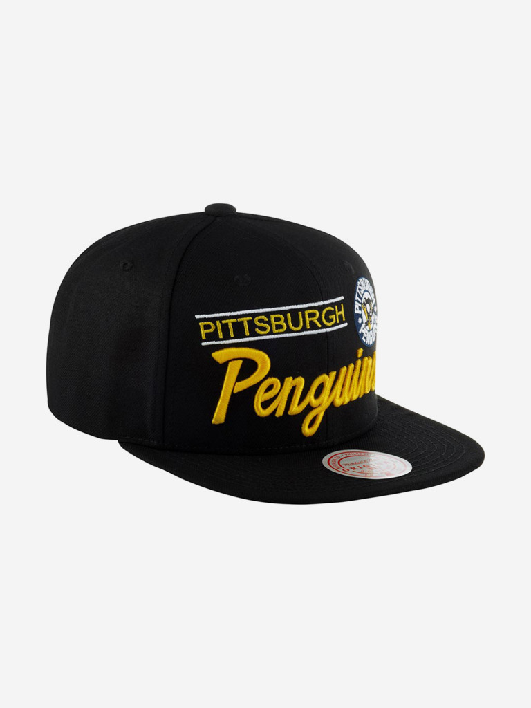 Бейсболка с прямым козырьком MITCHELL NESS 6HSSLD21213-PPEBLCK Pittsburgh Penguins NHL