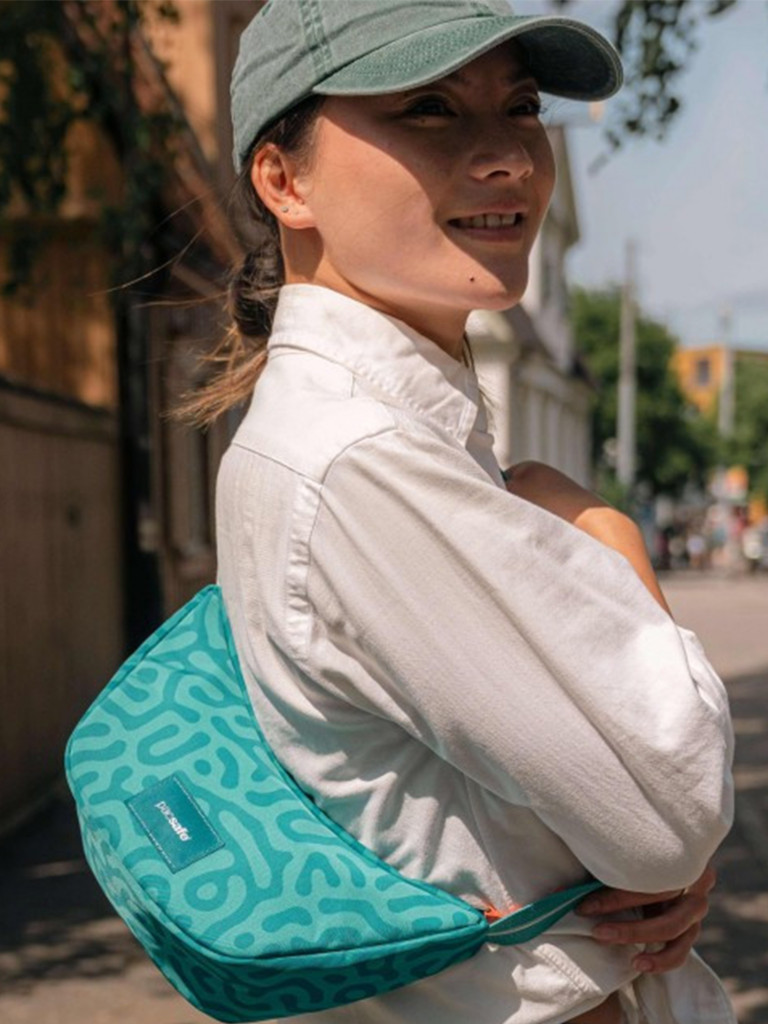 Сумка антивор Pacsafe GO Lunar crossbody, Reef, 2,5 л.