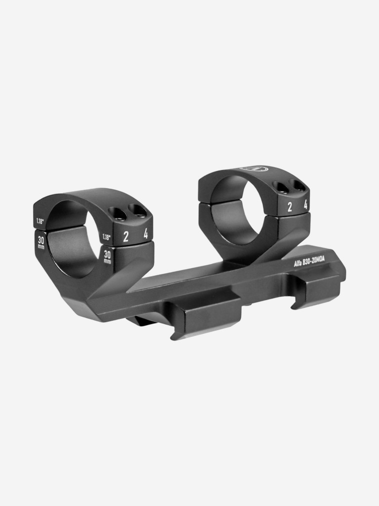 Моноблок для прицела Veber Alfa B30-20MOA на Weaver 7075