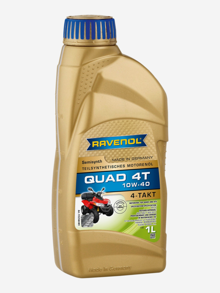 Моторное масло RAVENOL Quad 4-T 10W-40, 1 литр