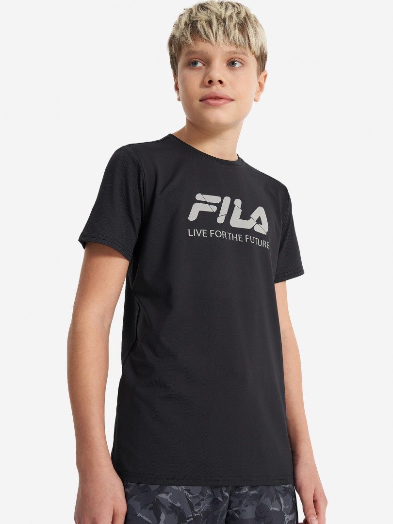 Футболка для мальчиков FILA 31887500299 Черный, размер 134, 140,158, 164,170, 176,146, 152,122, 128, фото 1