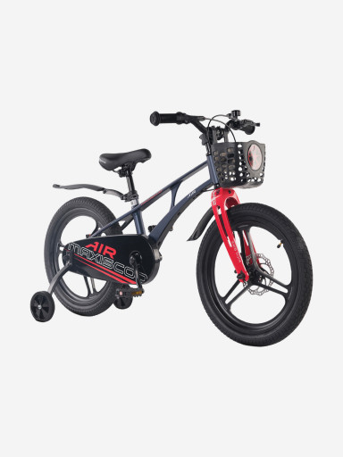 Велосипед детский Maxiscoo AIR PRO 18'' черный матовый, 2026