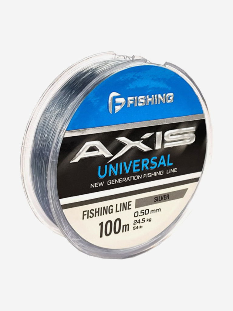 Леска F-FISHING Axis Universal Line Silver 100м 0,50мм 24,5кг/54lb