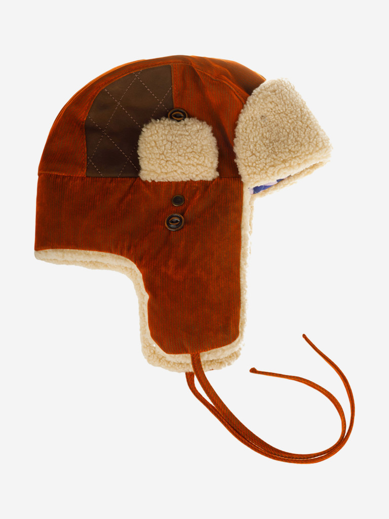Шапка-ушанка STETSON 9291108 BOMBER CAP CORDUROY STETSON FREESTYLE (оранжевый)