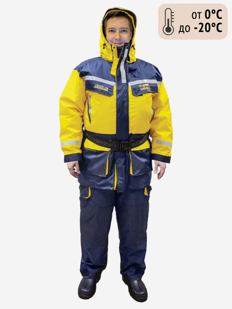 Костюм - поплавок (куртка + полукомбинезон) SeaFox CROSSFLOW TWO для рыбалки и охоты