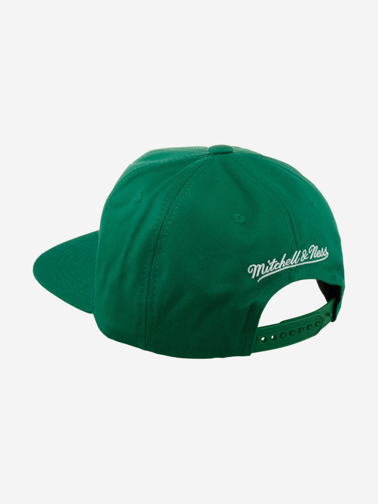 Бейсболка с прямым козырьком MITCHELL NESS 6HSSSH21230-BCEKYGN Boston Celtics NBA (зеленый)