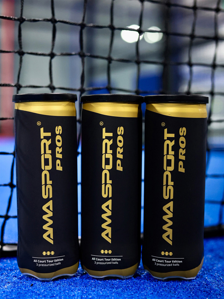 Профессиональные мячи для падел-тенниса AMA PROS 9 шт