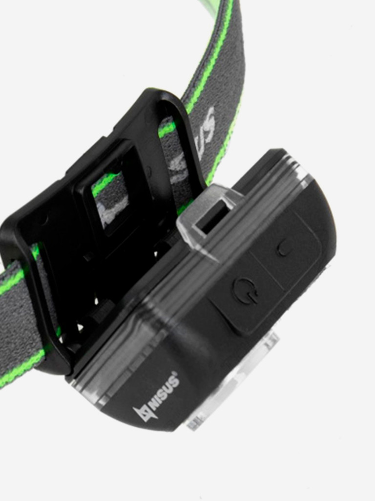 Фонарь налобный Nisus водонепроницаемый 300 LM, IPX7, USB (N-FN-3087)