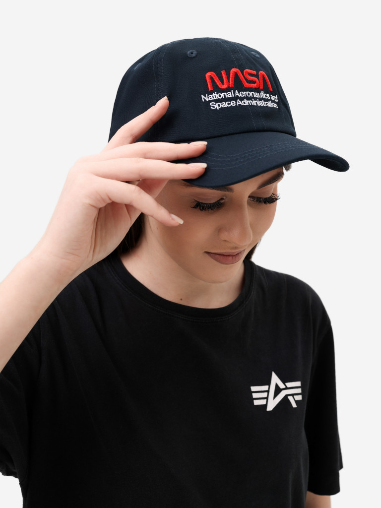 Бейсболка NASA Worm Logo Alpha Industries