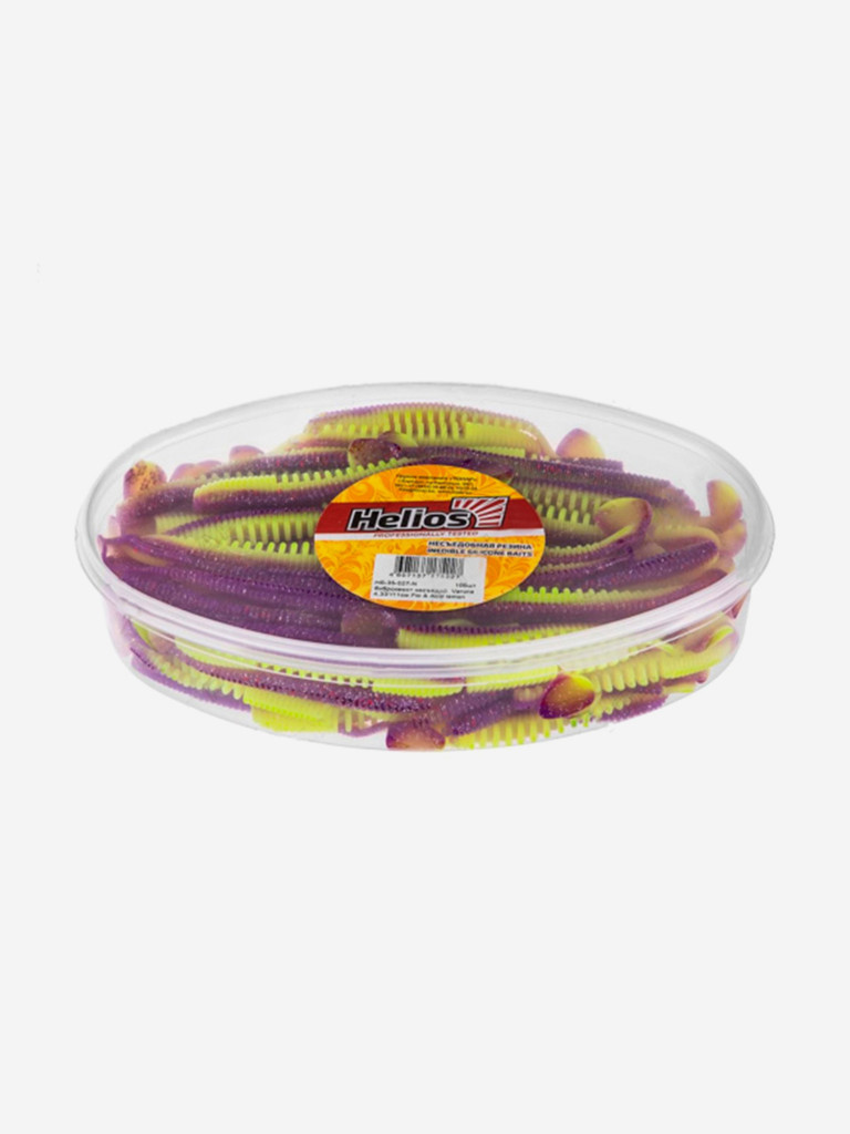 Мягкая приманка Helios Varuna, 4,33" / 11 см, Fio & Acid lemon, 100 штук (HS-35-027-N)