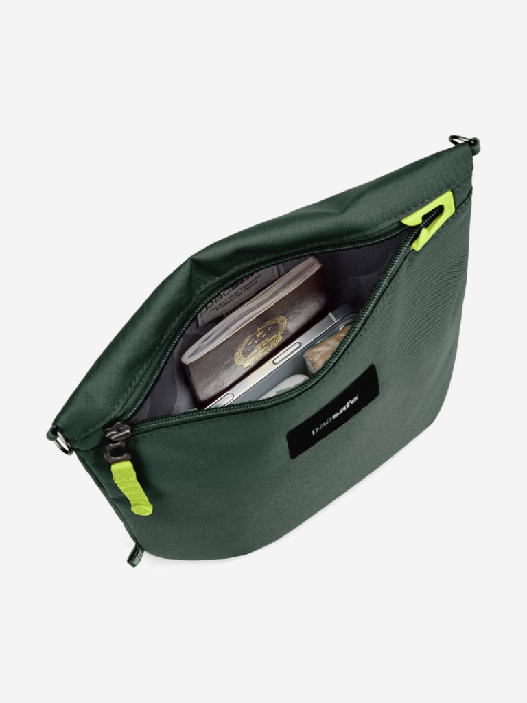 Сумка антивор Pacsafe GO crossbody pouch, Spruce Green, 3,5 л.