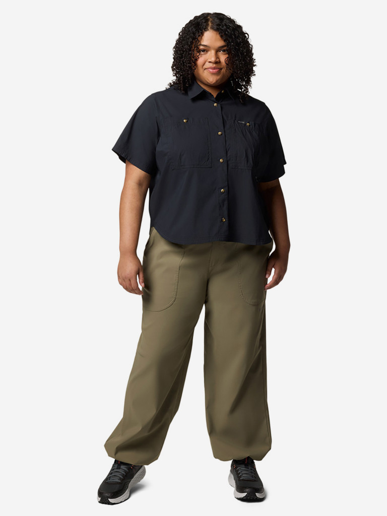 Рубашка с коротким рукавом женская Columbia Brea Falls Woven SS, Plus Size