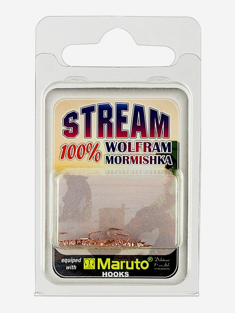 Мормышка Helios вольфрамовая Опарыш с ушком 4мм 0,65г Cu (MW-4240-Cu), 10 штук в упаковке