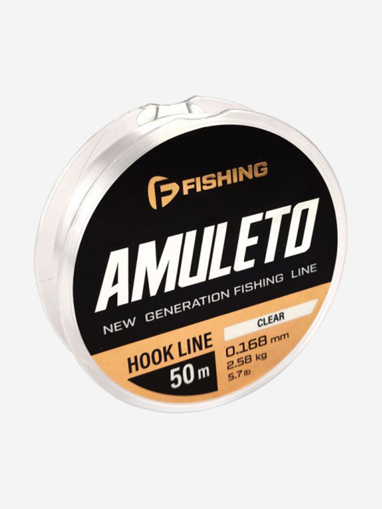 Леска Amuleto Clear F-FISHING 50м 0,168мм 2,58кг/5,7lb