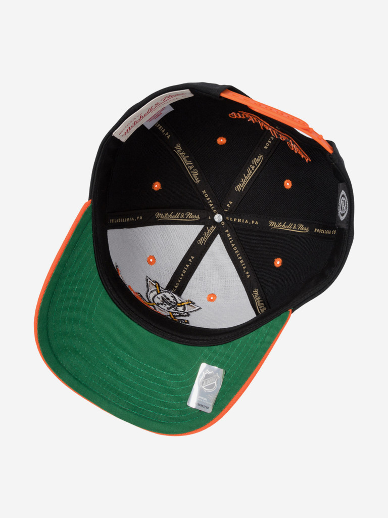 Бейсболка MITCHELL NESS HP8591-ADUBLCK Anaheim Ducks NHL (черный)