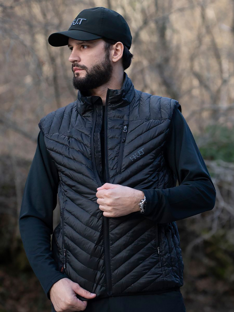 Жилет HUT TAIGA мужской утепленный, для охоты, черный