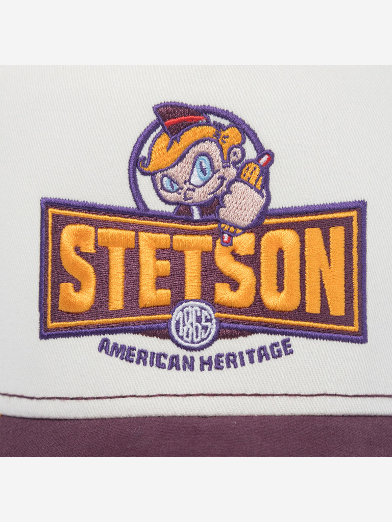 Бейсболка с сеточкой STETSON 7741109K TRUCKER CAP HOTDOG (малиновый)