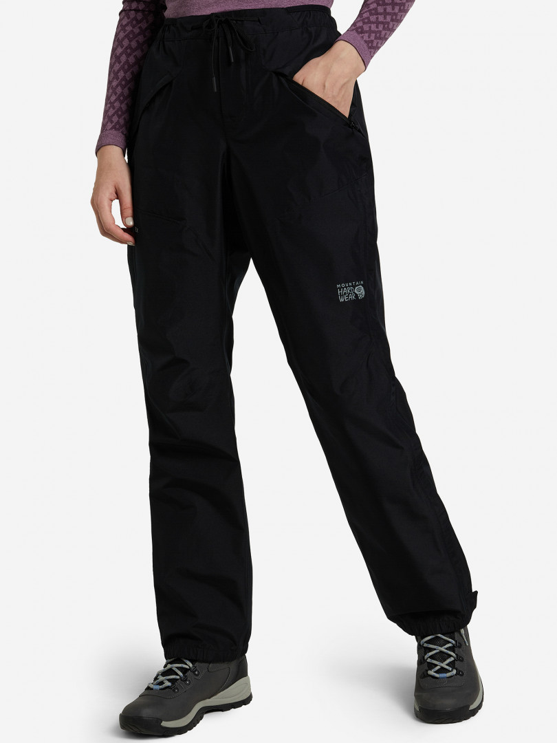 фото Брюки женские mountain hardwear exposure/2 paclite w pant, черный